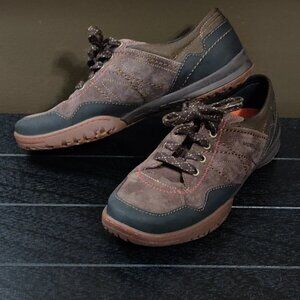 Merrell Women's Espresso Suede Albany Lace Performance Shoe SIZE US 8